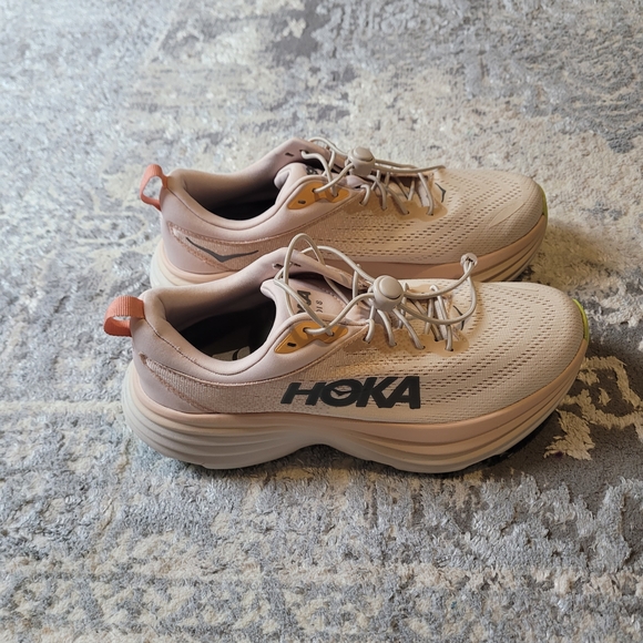 HOKA Women's Cream Running Shoes - Picture 5 of 9